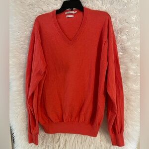 Peter Millar Men’s V-Neck Cotton/Cashmere Blend Pullover Sweater. Size XL